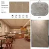 Laje de Rocha de Alta Densidade, Esculpida, Acabamento Fosco Glaceado de Cera de Abelha, Textura Suave, Tamanho 1,2X1,8M, Adequada para Toda a Casa, Poucas Juntas, Resistente a Manchas e Desgaste