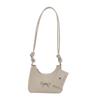 2024 Nueva Llegada Bolso de Axila con Lazo para Mujer Senmeng Simple Bolso Dumpling Textura Bolso de Hombro Artístico Bandolera Trendy