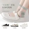 Meias Socas Baixas com Tema de Gato para Primavera e Verão Femininas, Meias Curtas Respiráveis de Malha, Meias Invisíveis Estilo Japonês