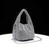Bolso de moda transfronterizo con diamantes de imitación para mujer, nuevo de moda Primavera 2026, bolso de mano cruzado de un solo asa con incrustaciones de diamantes