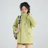 Jaqueta corta-vento externa estilo da marca feminina três em um outono e inverno masculina à prova de vento à prova d'água conjunto de duas peças destacável traje de montanhismo