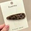 Pinza para el Cabello Melaleuca Otoño e Invierno para Mujer Lazo Estampado Leopardo Exquisita Pinza BB Accesorios para el Cabello Nuevo Estilo 2026 Pinza de Pato de Punto Versátil