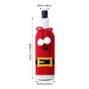 Decoración Festival de Navidad Paquete Botella de Vino Adornos de Mesa Falda Vestido Manga para Vino Tinto Creativo Terciopelo Dorado Rojo Navideño