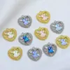 Colgante de aleación estilo Diyins hecho a mano, corazón colorido, etiqueta de oso, joyería, collar, pendientes, pulsera, accesorios, material