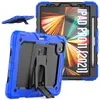 Para iPad Air4 10.9 funda de tableta con correa de silicona de color contrastante iPad Pro2021 soporte carcasa de PC resistente a caídas