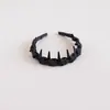 Diadema de Tela Estilo Francés con Dientes, Antideslizante, Diseño de Corona Alta, Gama Alta, Elegante, Elegante Accesorio para el Cabello