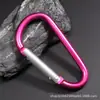 Mosquetón en forma de D Talla 4-8 Multifuncional para Exteriores Escalada Hebilla de Aleación de Aluminio Hebilla para Botella de Agua Hebilla para Mochila Hebilla de Escalada