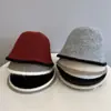 Sombrero Coreano al por Mayor Bloque de Color Tejido de Lana Sombrero Cubo Otoño e Invierno Cálido Cúpula Declaración Forma de Campana Sombrero de Pescador
