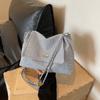 Moda Vintage Bolsa de Ombro de Corrente para Comutador Feminina 2024 Novas Bolsas Simples de Grande Capacidade Bolsa de Ombro Bolsa de Axila