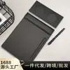 Portapapeles A4 de Cuero Portapapeles de Registro de Reuniones Carpeta Magnética de Archivo para Negocios Posavasos Cuaderno Papelería Al por Mayor