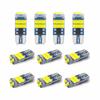 Nueva luz indicadora de ancho LED para automóvil W5W de corriente constante T10 3030 15SMD, luz de matrícula decodificadora de luz de lectura