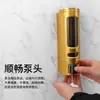 Capacidad de 400 ml, dispensador de jabón de una, dos o tres cabezas, montado en la pared, no requiere taladro, para lavado de manos y gel de ducha