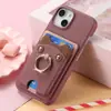 Adequado para Capa de Celular Apple 18Promax, Porta Cartão com Air Tag Estilo Ins, Capa Protetora para Iphone17Pro