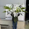 Flores Penduradas Decorativas de Alto Padrão Estilo Chinês para Banquetes de Noivado, Festas e Casamentos; Flores Artificiais de Seda para Decorações de Casamento em Estilo Floresta