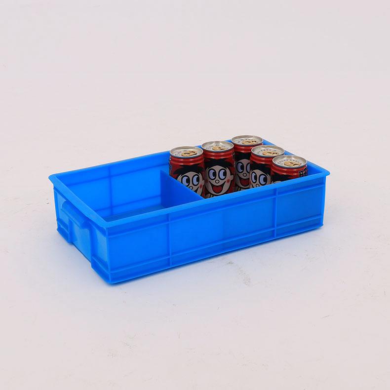 塑料二分格箱 小二格箱塑胶RS2格周转箱350*2
