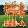 Flores Grandes de Chão para Casamento Flores de Seda Flores Decorativas Flores para Palco T Corredor Flores Penduradas Flores de Casamento Fundo de Flores