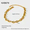 Pulseiras e Braceletes Empilháveis de Pedra Natural e Aço Inoxidável Retro Transfronteiriças Europeias e Americanas, Banhadas a Ouro 18K, Joias de Nicho de Alto Padrão para Mulheres