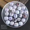 Horno de Alta Temperatura Cuentas Moradas Collar de Cuentas Sueltas Pulsera Accesorios Cuentas de Cerámica Material Tejido a Mano Joyería DIY
