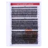 Set de pestañas postizas transfronterizo europeo y americano, gran capacidad, bestseller de Amazon, set de pestañas estilo pegamento de Oriente Medio segmentado por mechones individuales