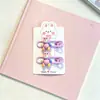 Pinzas de pelo coloridas de oso estilo coreano sin costuras que no dañan el cabello, lindas pinzas laterales de dibujos animados para niñas pequeñas, pinzas de cocodrilo coloridas, accesorios para el cabello