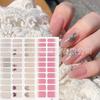 22 pegatinas pequeñas nuevo otoño e invierno color gelatina transparente pegatinas para arte de uñas impermeables duraderas rasgables viento puro accesorios para arte de uñas