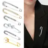 Broche Anti-Exposición Nuevo Ins con Tachuelas de Diamante Transfronterizo para Ropa de Mujer, Pin Ceñidor de Cintura para Pantalones, Hebilla de Pin para Asegurar Accesorios de Ropa