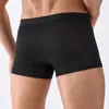 Cuecas Boxer Masculinas Europeias e Americanas Transfronteiriças, Finas, Leves, Elásticas e Confortáveis, Shorts Estampados de Cor Sólida para Meninos, Cintura Média