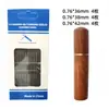 Agujas de coser sin enhebrar para personas mayores y ciegas, Kit de costura de cubo de madera colgante lateral sin enhebrar