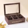 Caja de Almacenamiento de Madera Retro a Prueba de Polvo Cubierta Tiandi Caja de Madera Cuadrada Tamaño Tamaño Multi-especificación Caja de Joyería de Madera Maciza