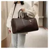 Nueva Bolsa de Viaje de Gran Capacidad Bolso Casual para Viajes Cortos Bolso Cruzado de Hombro Tejido a Cuadros de Moda para Hombre Bolsa de Fitness
