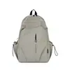 Mochila para Estudiante Universitario con un Ambiente Relajado, Mochila Casual Estilo Coreano, Nuevo Modelo Verano 2026, Textura Simple Personalizada, Bolso de Doble Hombro de Color Sólido