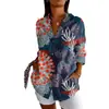 Venta Caliente de Amazon 2024 Nueva Camisa de Mujer Verano Tendencia Europea y Americana Manga de Siete Puntos Estampado Animal 3D