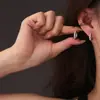 Pendientes de Aro Minimalistas Estilo Europeo y Americano, Pendientes de Moda Sencillos y Modernos Estilo Ins para el Día a Día