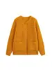 ZA comercio exterior transfronterizo artículo popular de ropa para mujer 2026 otoño nuevo moda europea y americana cómodo casual suéter de punto liso