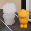 Molde de Silicona para Velas Aromáticas con Forma de Panda Rojo, Búho, Gato y Rana, Molde para Pastel de Mousse