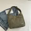 Bolso Grande de Pana para Mujer, Gran Capacidad, Bolso Tote Artístico y Versátil, Nuevo Estilo Coreano 2026 Bolso de Hombro Único para Mujer