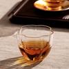 Xyt copa justa hoja de loto engrosada resistente a altas temperaturas no caliente incluso taza dispensador de té transparente accesorios para juego de té nogal justo