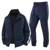 Conjunto de Algodão Puro de Tamanho Grande 2026, Conjunto Cardigan para Esportes ao Ar Livre e Lazer de Primavera e Outono, Conjunto de Três Peças de Moletom Confortável e Respirável