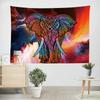 Tapeçaria Amazônia Novo Lar TikTok Live Tecido de Fundo Impressão 3D Elefante Paisagem Pano de Pendurar Tecido Decorativo Europeu
