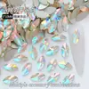 Cristal de Vidrio de Diamante de Cristal Marquise de 5*10mm Joyería para Uñas Decoración de Uñas Portátil Fondo Plano Diamante de Forma Especial para Uñas Diamante al por Mayor