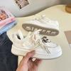 Zapatos de Malla para Pan 2025 Primavera y Verano Nuevos Zapatos Blancos Transpirables Versátiles Ligeros Casuales B2310