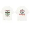 Camiseta Casual Solta de Manga Curta com Estampa de Letras e Ícone Representativo Transfronteiriço para Mulheres e Homens, Exportação
