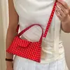 Bolso de Lunares Estilo Coreano para Mujer 2026 Verano Nuevo Moda Ins Bolso de Axila Bolso de Hombro Cruzado Simple