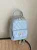 Dropshipping Transfronterizo 2026 Mochila Bolso de Mano Bolso de Hombro Bolso Cruzado Estilo Chanel Acolchado de Caviar con Cadena para Mujer