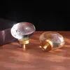 Vendas diretas da fábrica: Puxadores de ovo de pomba de cristal e latão, adicionando um toque de luxo às portas de armários e móveis, incluindo puxadores de guarda-roupa