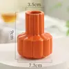 Estilo Crema de Ins Cerámica de Escritorio Jarrón Pequeño Renovación de Habitación Objetos Pequeños Cálidos Adornos de Flores Artificiales Decoración de Oficina