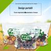 Impressão de cor transparente 5kg perfurado auto-selante alimento fruta saco de alimentos zíper fresco mão saco de frutas ponto atacado