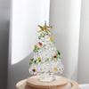 Regalo de Navidad, árbol de Navidad cepillado, artesanías de esmalte Zibo, productos de vidrio, decoración de escritorio, lámpara decorativa hecha a mano