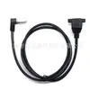 Cable de Extensión de Red Gigabit Categoría 6 con Conector Hembra RJ45 a Cabezal de Cristal RJ45 en Ángulo de 90 Grados con Agujeros para Tornillo de Oreja