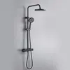 Conjunto de Chuveiro Casual com Saída de Água Oculta de Dois Velocidades, Temperatura Constante, para Casa e Hotel, Torneira Multifuncional Quente e Fria